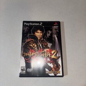 Onimusha 2 Samurai's Destiny Sony PlayStation 2 Capcom Black Label 2002 CIB F/VG